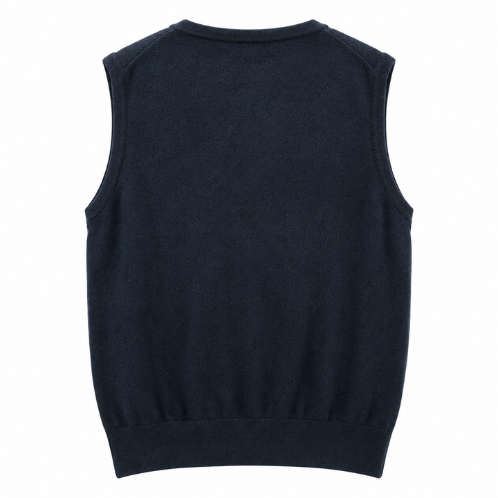 Vintage Christian Dior Monsieur Navy V-Neck Sweater Vest - L