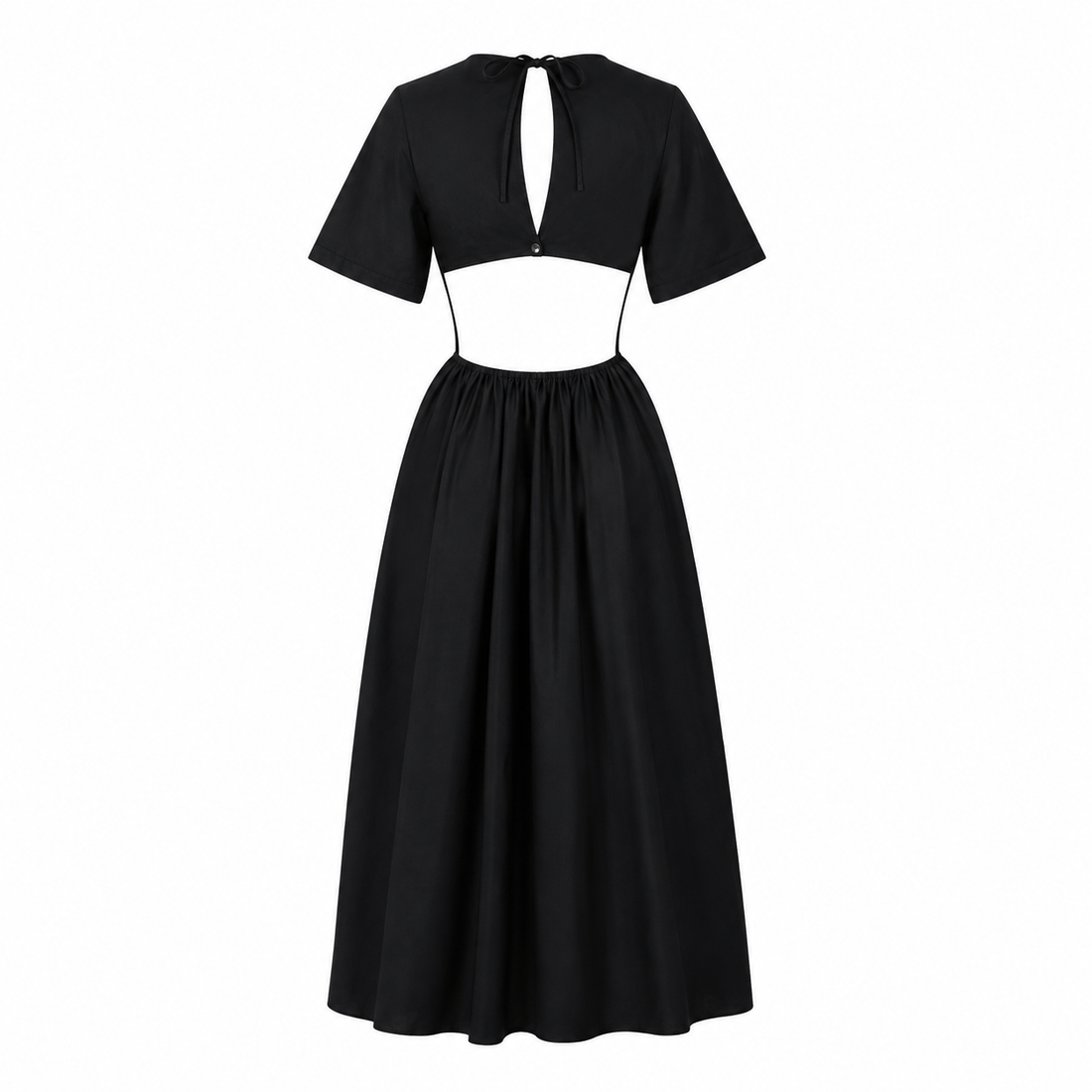 Deveaux New York Cutout Poplin Maxi Dress - 2
