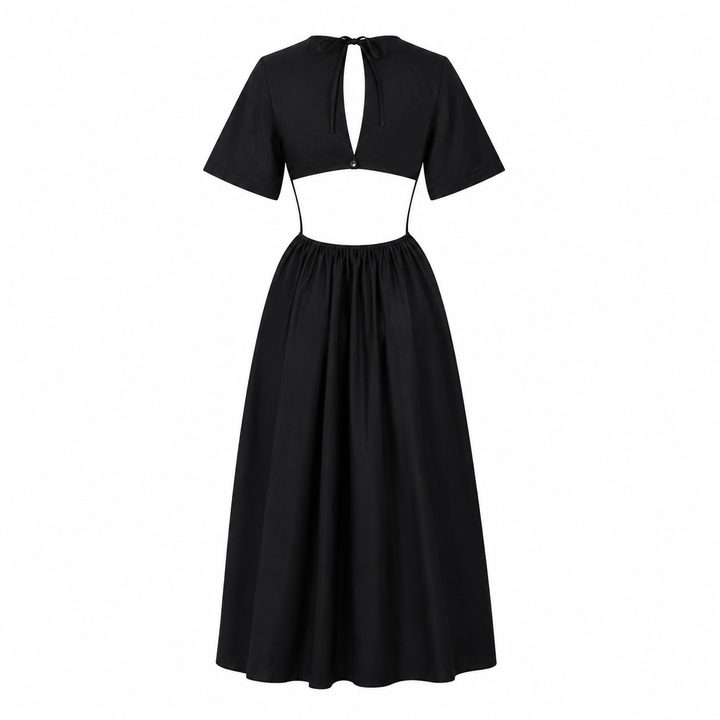 Deveaux New York Cutout Poplin Maxi Dress - 2