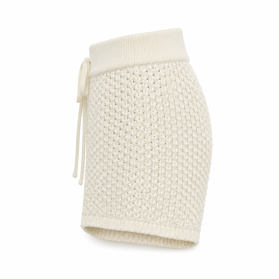 Solid & Striped Crochet Knit Shorts - S