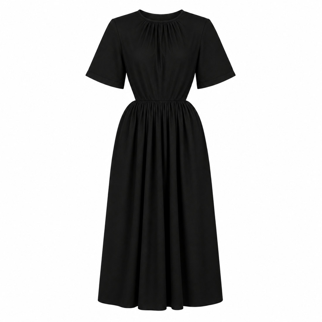 Deveaux New York Cutout Poplin Maxi Dress - 2