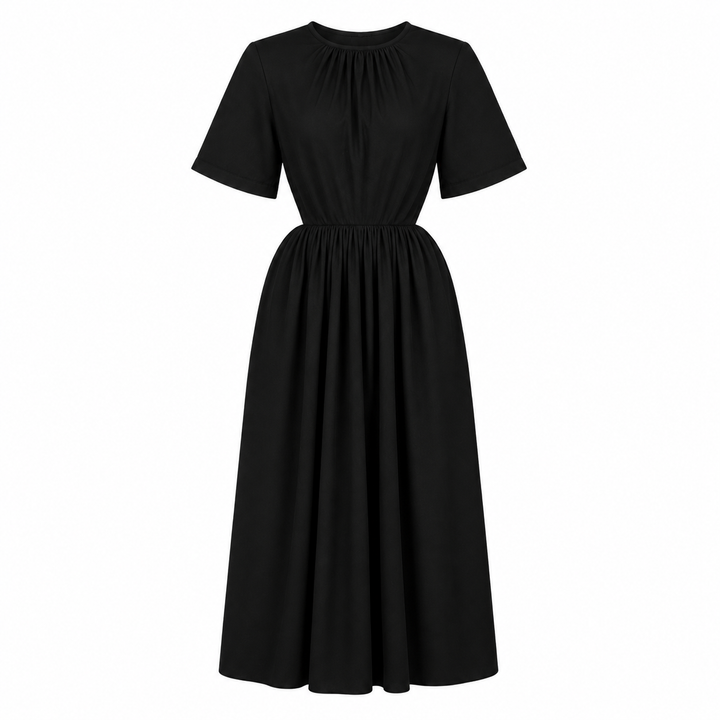 Deveaux New York Cutout Poplin Maxi Dress - 2