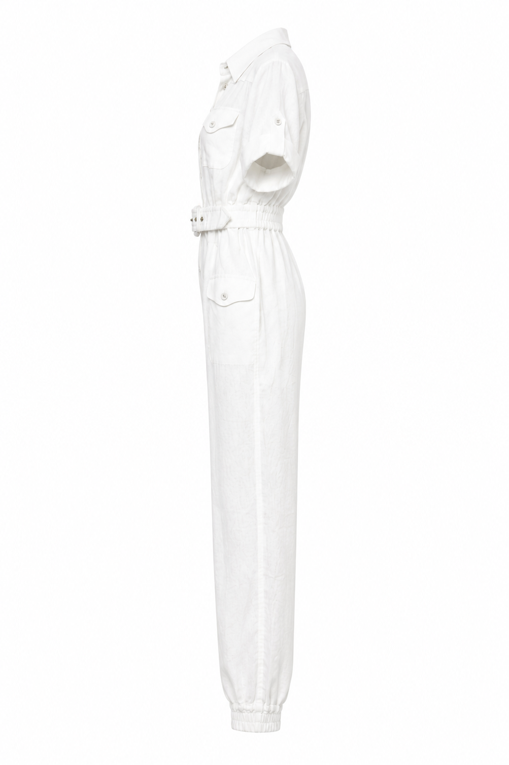 Zimmermann White Linen Utility Jumpsuit - 0