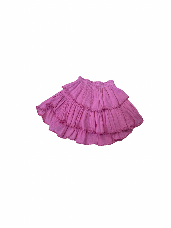 Loveshackfancy Pink Ruffle Skirt- Size 0