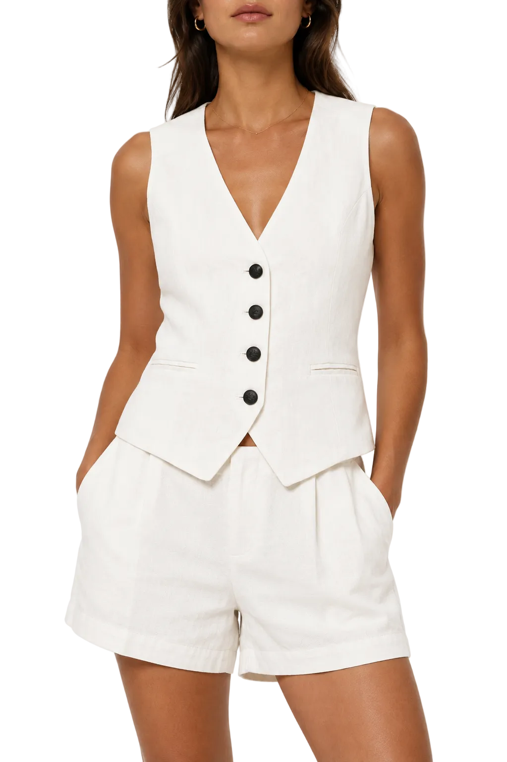 Rag & Bone Priya Linen Vest - 0