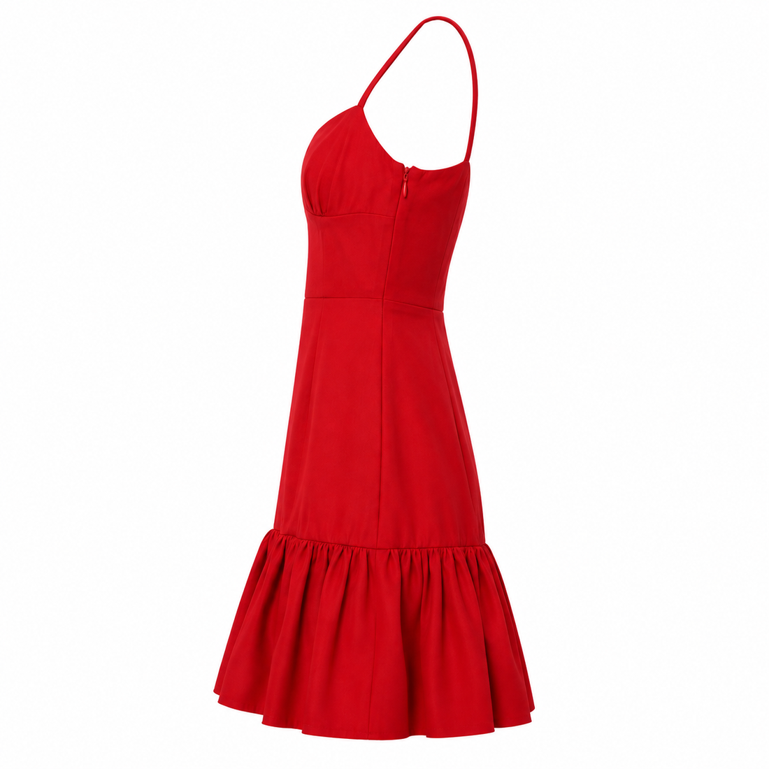 Prada F/W 2017 Mikado Ruffle-Hem Dress - 38