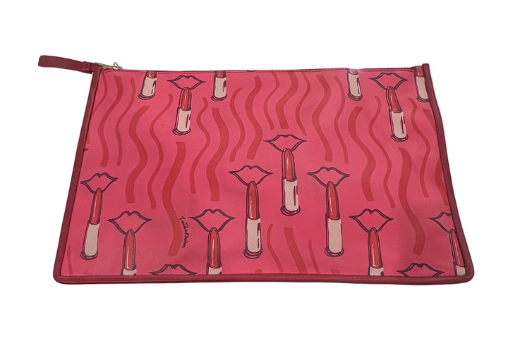 Valentino Beauty Cosmetic Makeup Bag Case Storage Pink Bag Travel