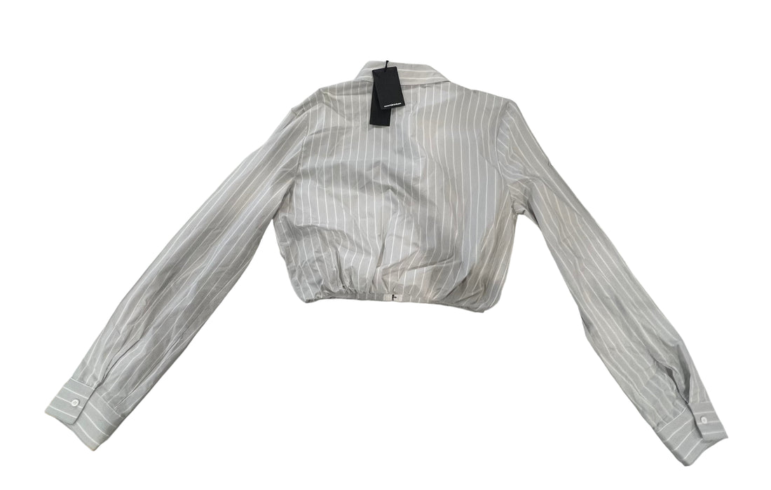 RtA White Ice Stripe Ludovica Long Sleeve Corset- S