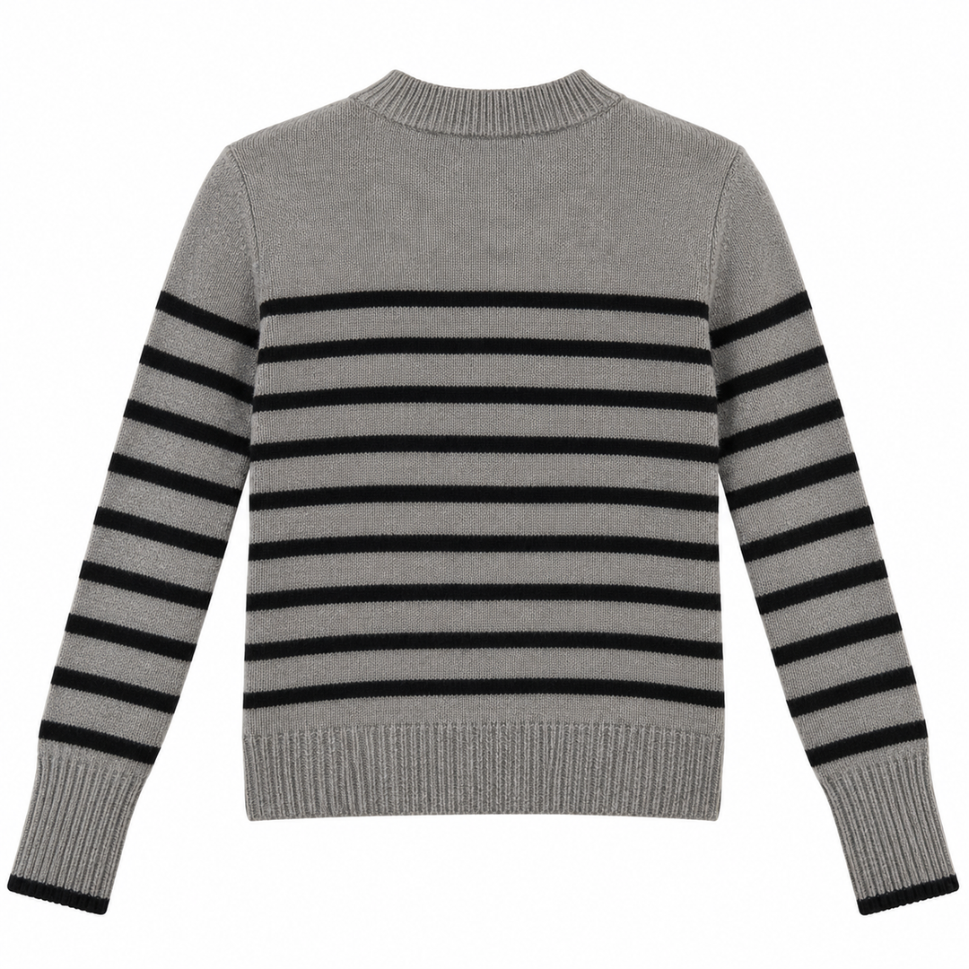 La Ligne Marin Striped Wool-Cashmere Sweater - M