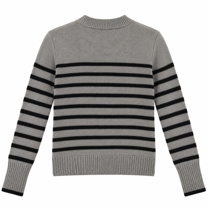 La Ligne Marin Striped Wool-Cashmere Sweater - M