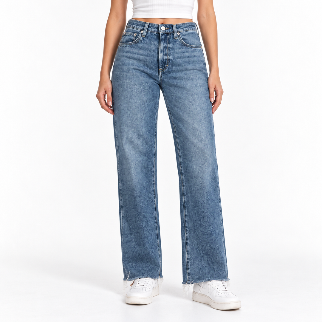 AMO Denim Chloe Crop Jeans with Raw Hem - 28