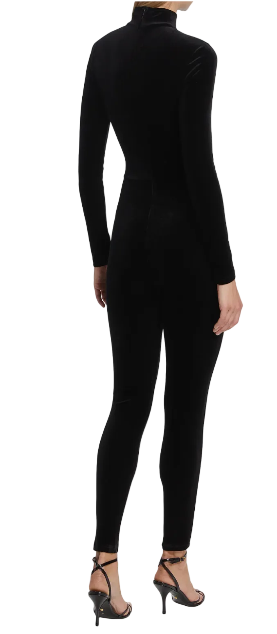 L'Agence Zahara Velvet Catsuit - XS