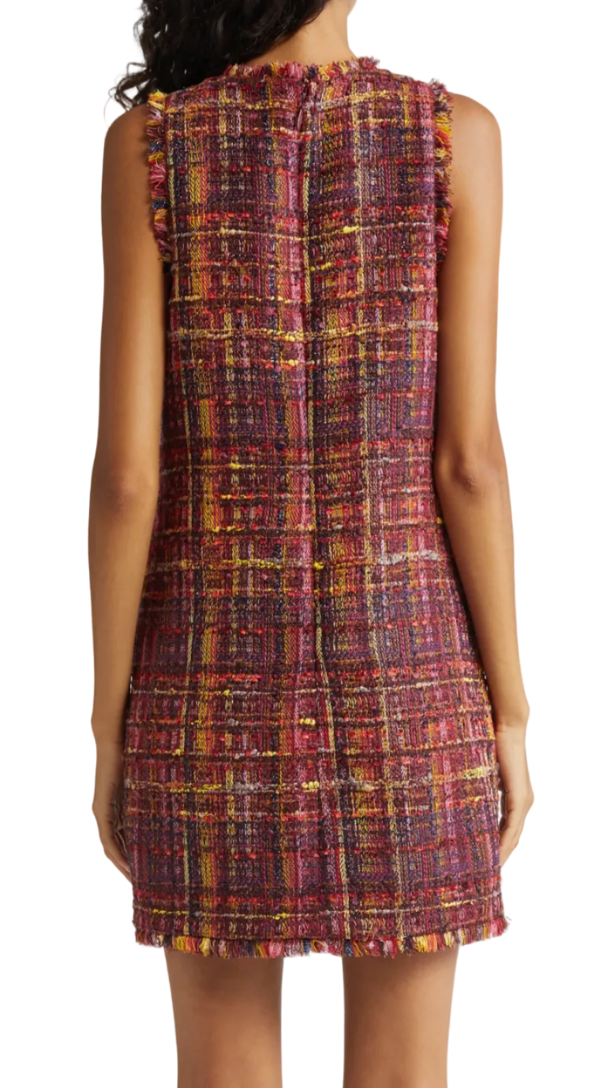 L'agence Florian Tweed Shift Dress - XS