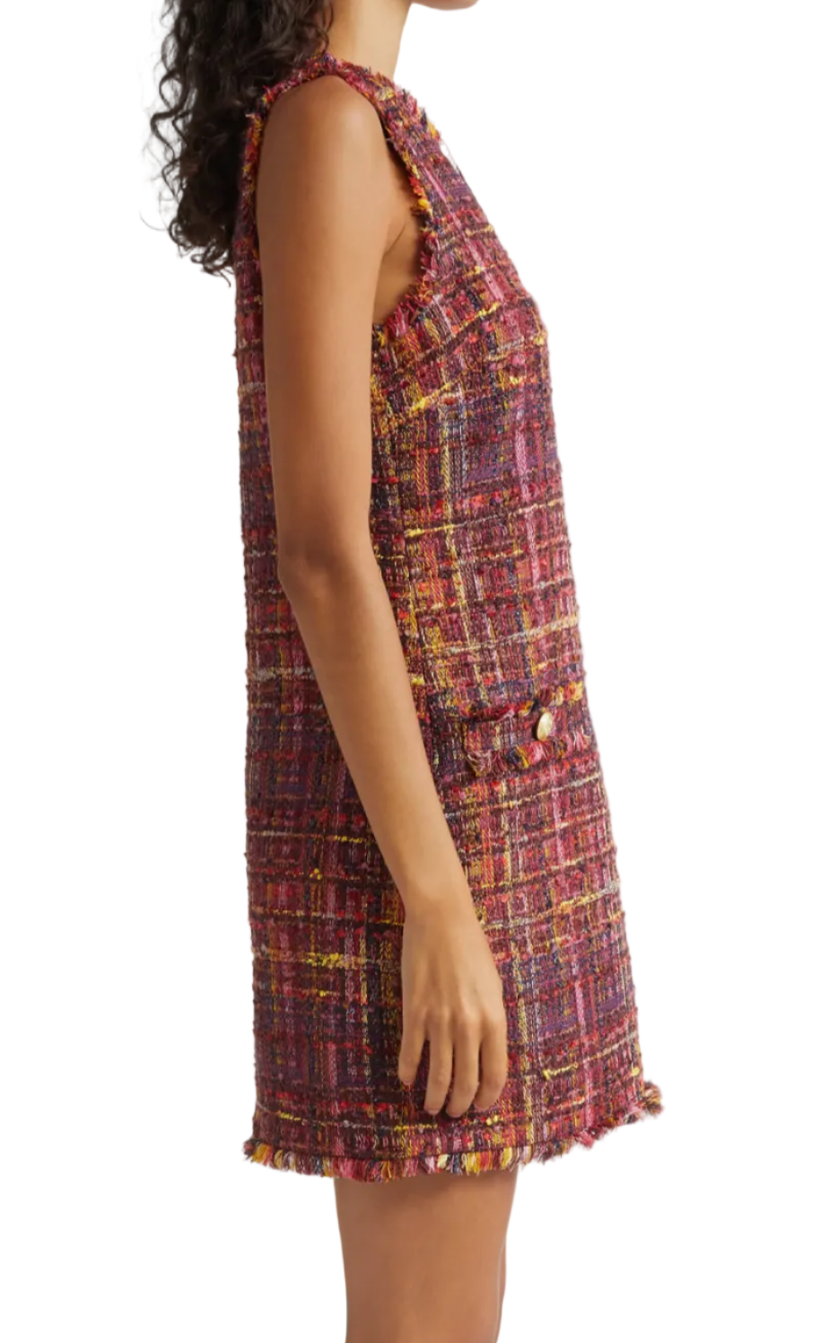 L'agence Florian Tweed Shift Dress - XS