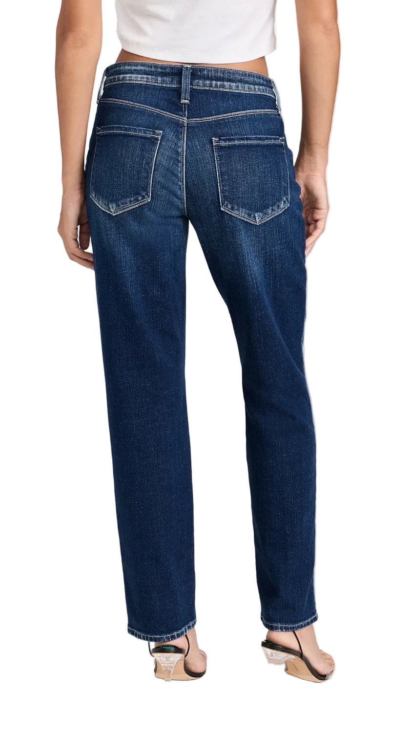 L'Agence Marjorie Slouch Denim Slim Straight Pant - 25