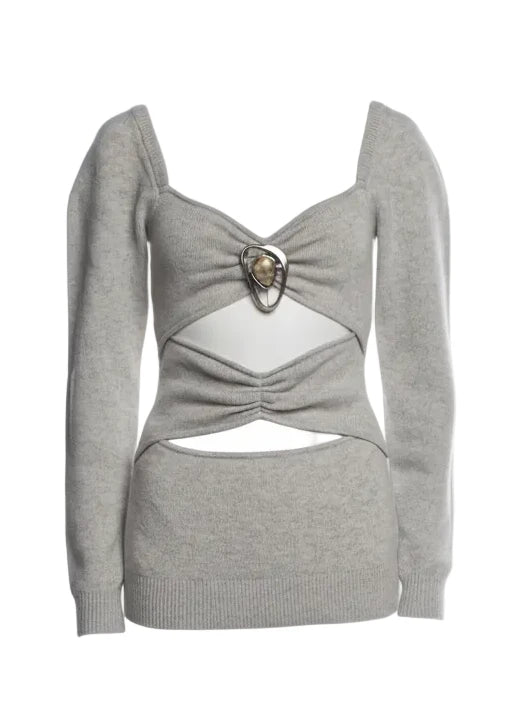 Christopher Esber Wool V-Neck Sweater - S