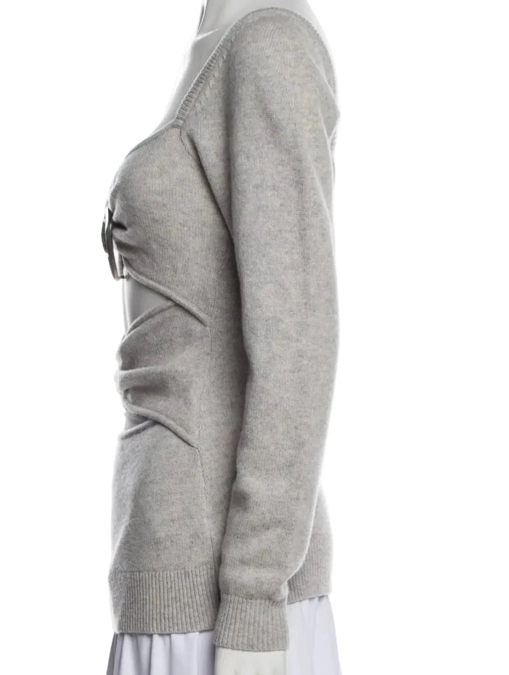 Christopher Esber Wool V-Neck Sweater - S