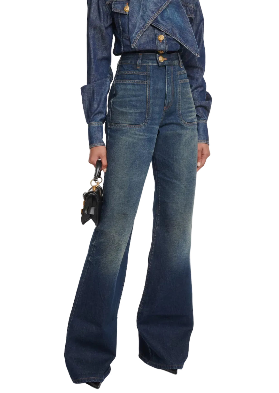 Balmain High-rise flared jeans - 40