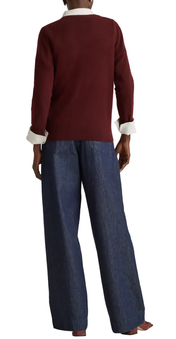 Quince Mongolian Cashmere Crewneck Sweater - M