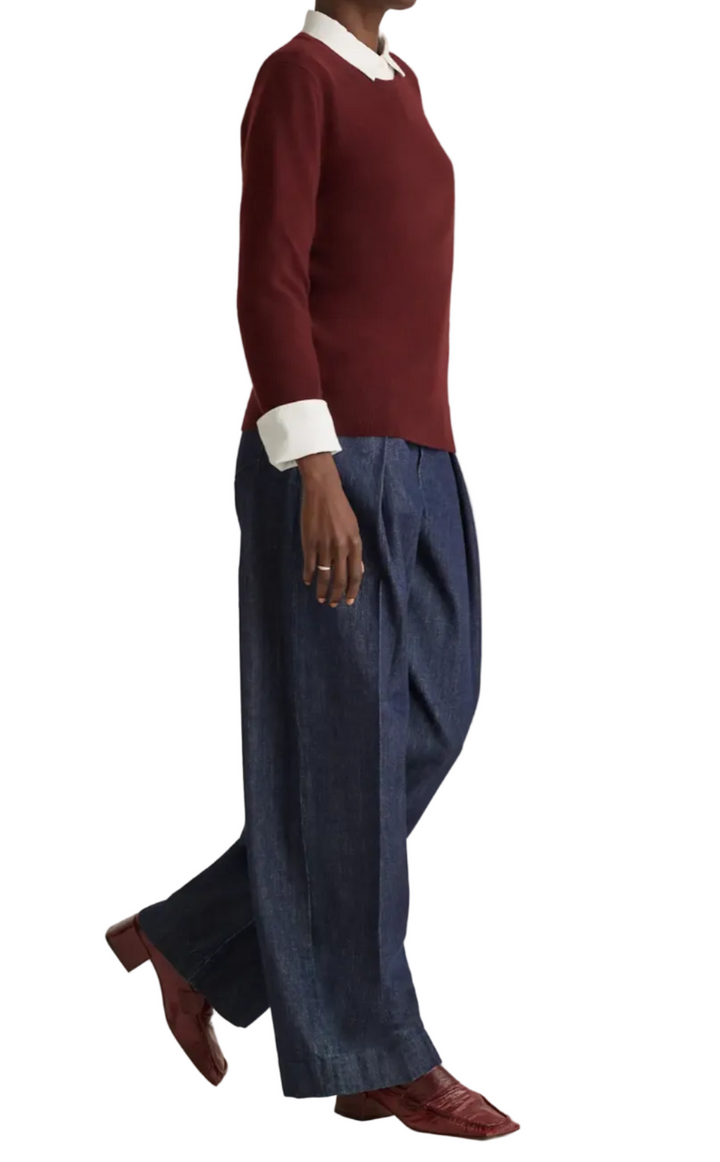 Quince Mongolian Cashmere Crewneck Sweater - M