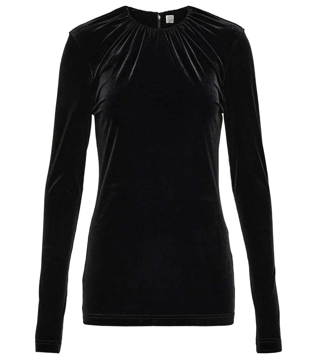 Toteme Gathered velvet top - M