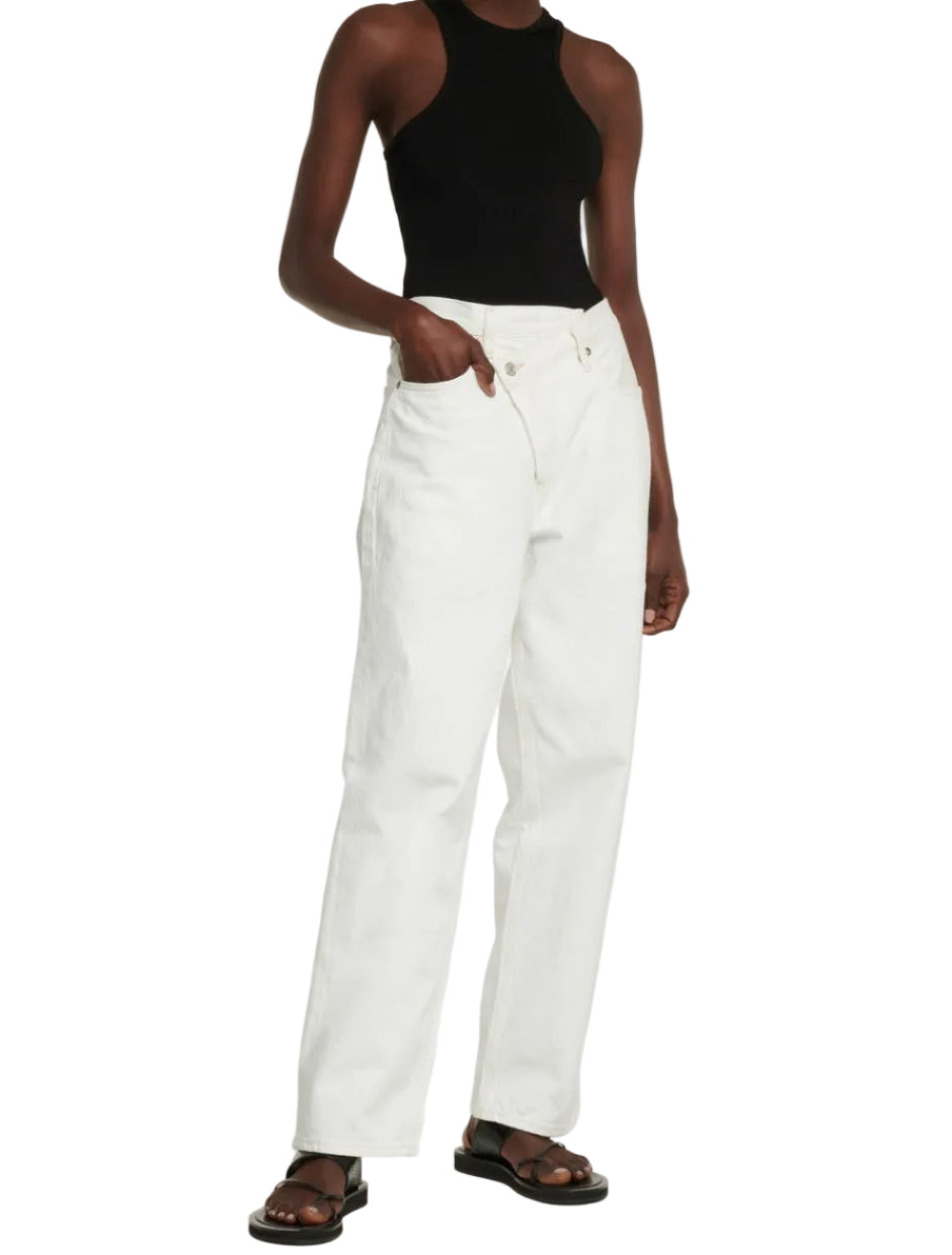 Agolde Criss Cross Cotton Straight Jeans - 27