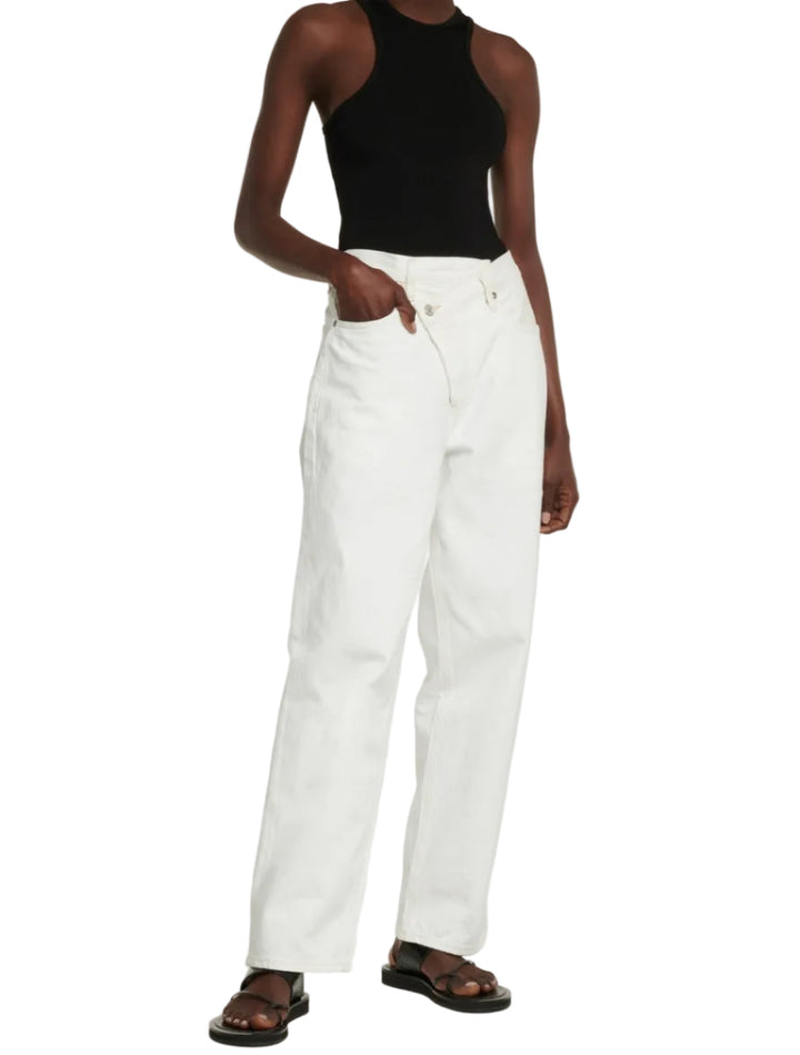 Agolde Criss Cross Cotton Straight Jeans - 27