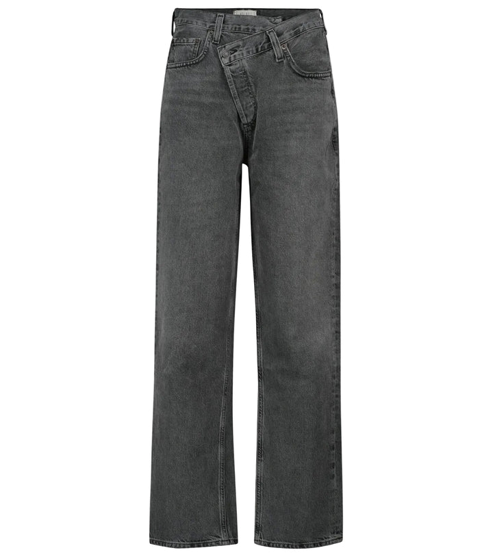 Agolde Criss Cross High-Rise Straight Jeans - 24