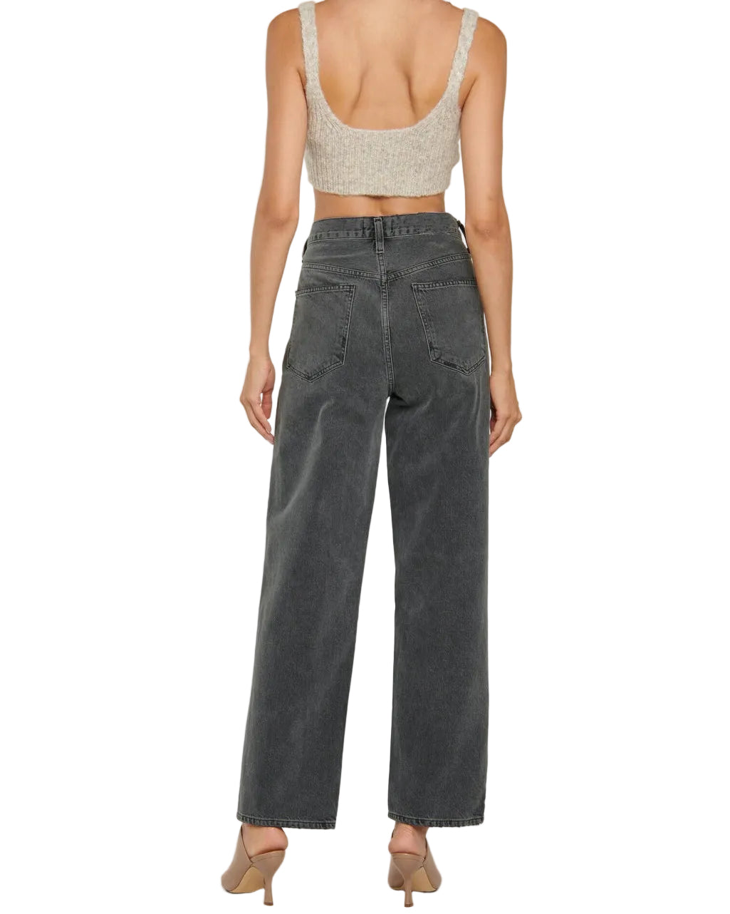 Agolde Criss Cross High-Rise Straight Jeans - 24