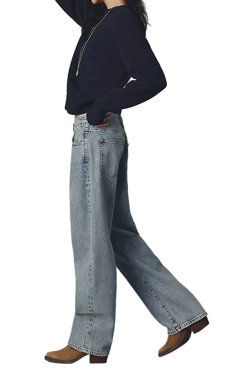 Frame Low Slung Barrel Jeans - 24