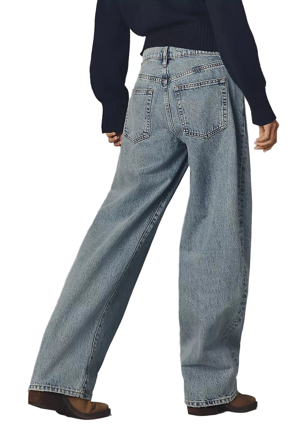Frame Low Slung Barrel Jeans - 24