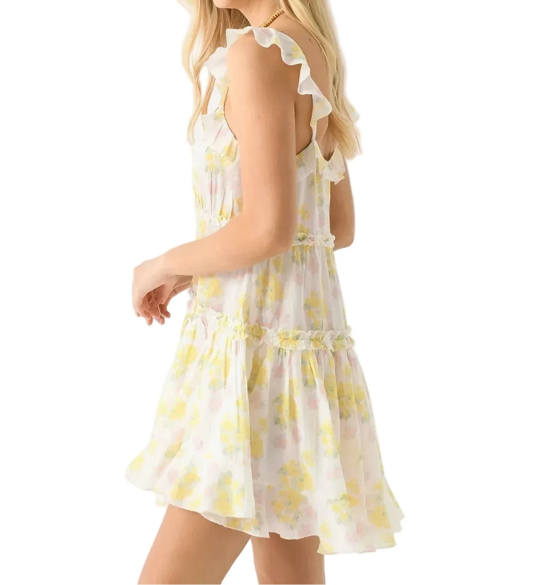 LoveShack Fancy Women's Frista Mix Print Cotton Mini Dress - M