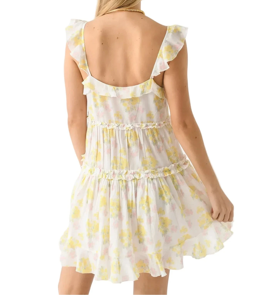 LoveShack Fancy Women's Frista Mix Print Cotton Mini Dress - M