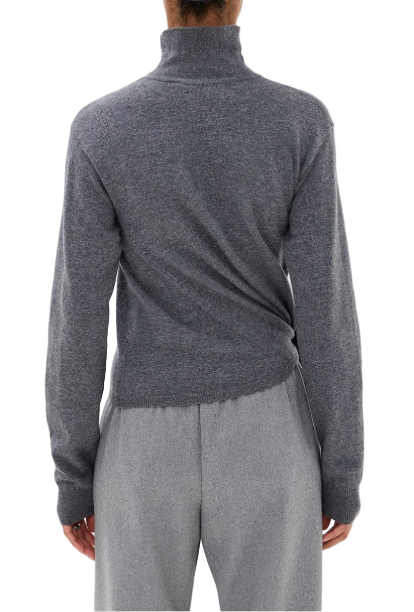 Róhe Twisted Knotted Turtleneck Sweater - 40