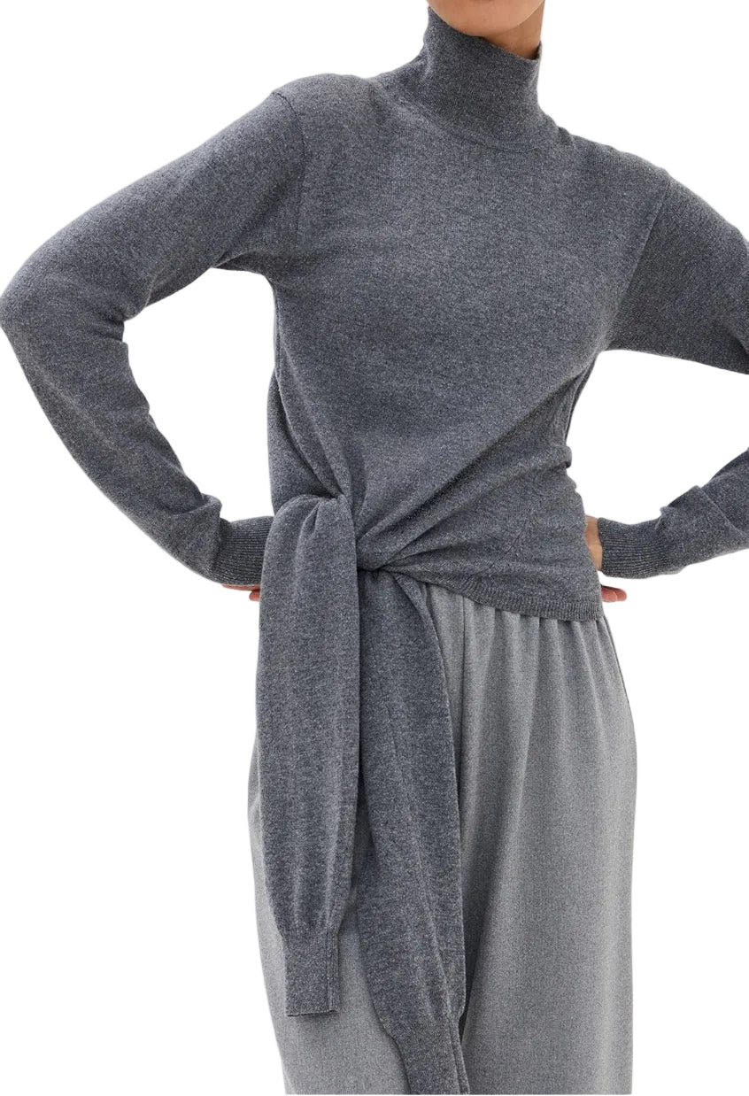 Róhe Twisted Knotted Turtleneck Sweater - 40