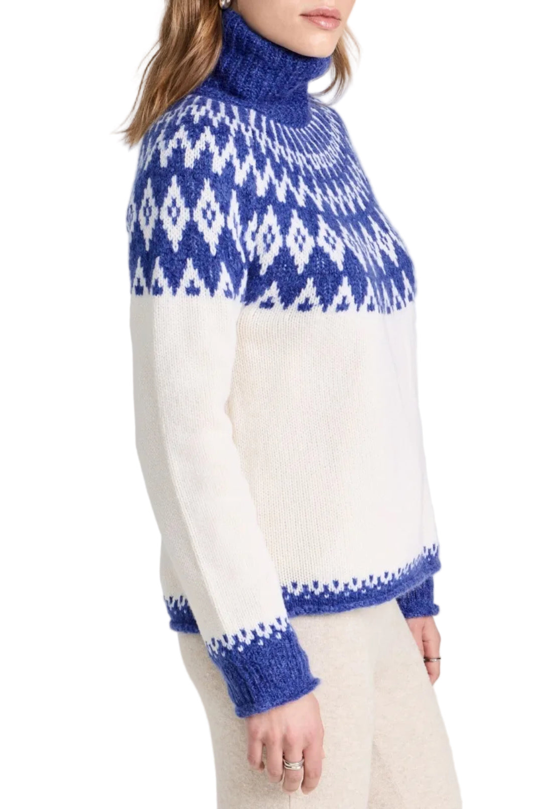 Alex Mill Bailey Fair Isle Turtleneck - S