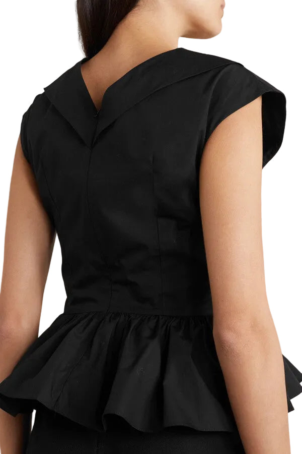 TOVE Elen Knotted Organic Cotton-Poplin Top - 28