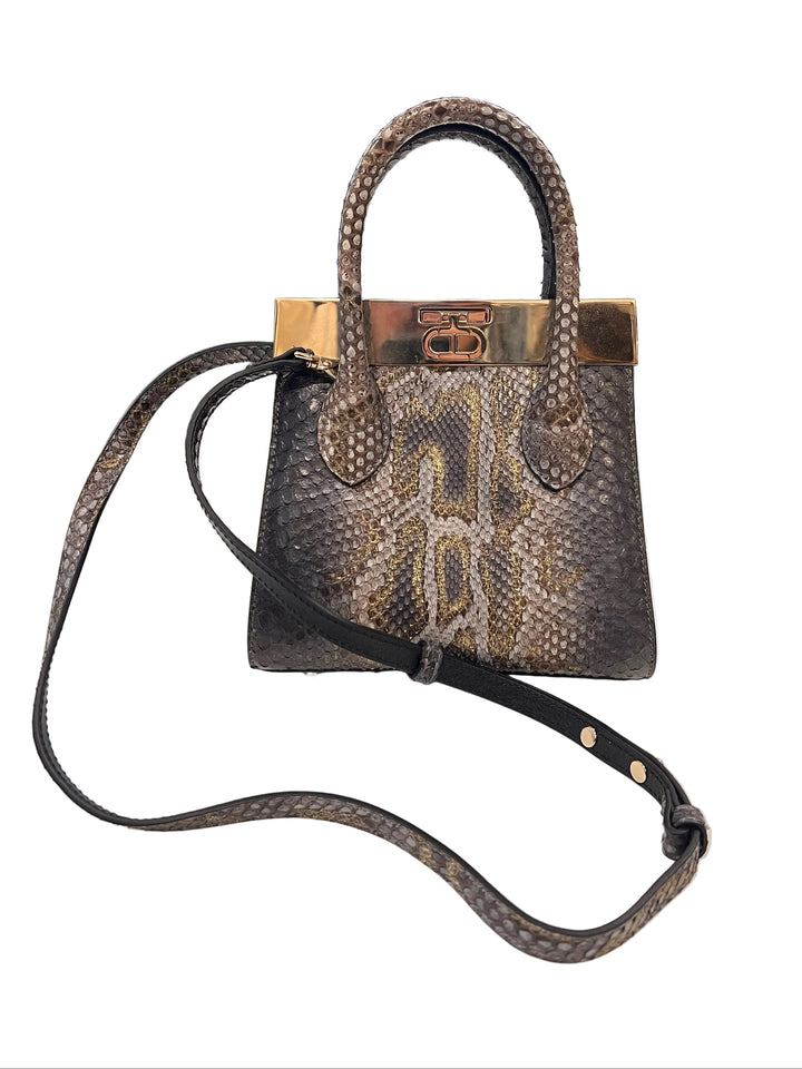 Dee Ocleppo Python Tote with Crossbody Strap