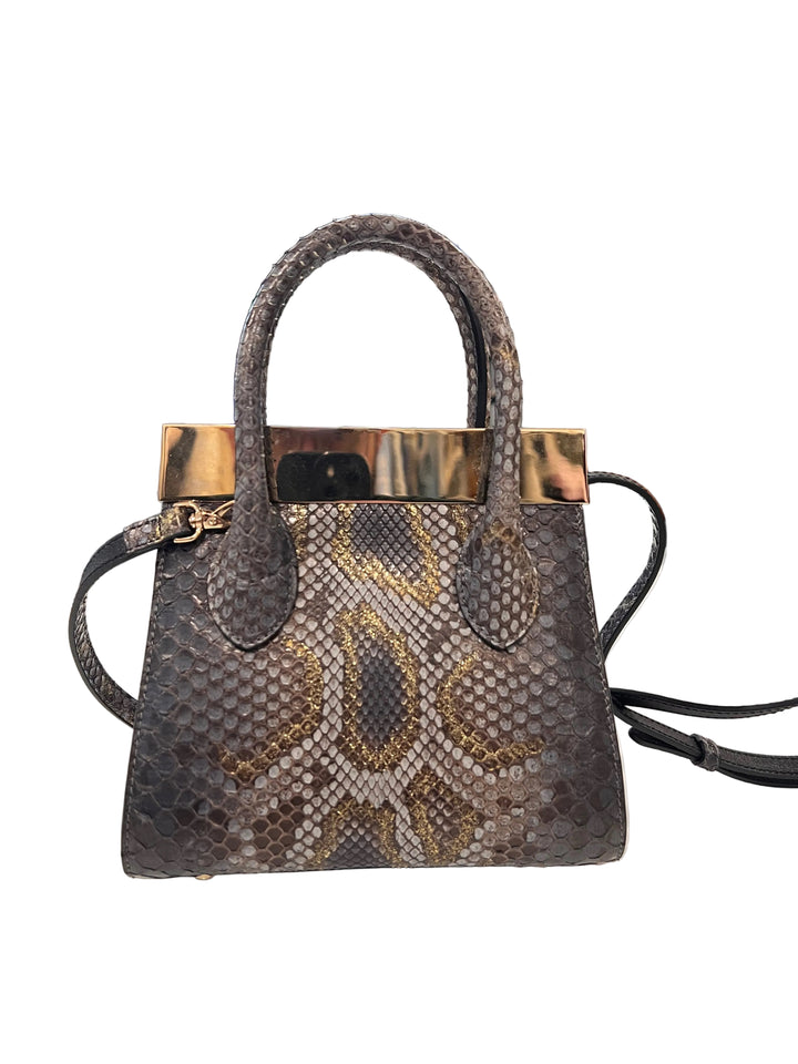 Dee Ocleppo Python Tote with Crossbody Strap