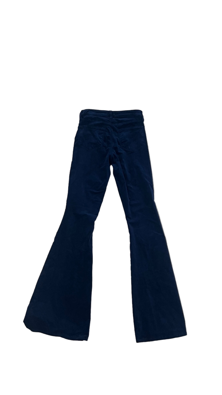 Lenora Low Rise Blue Seamed Flare - 25