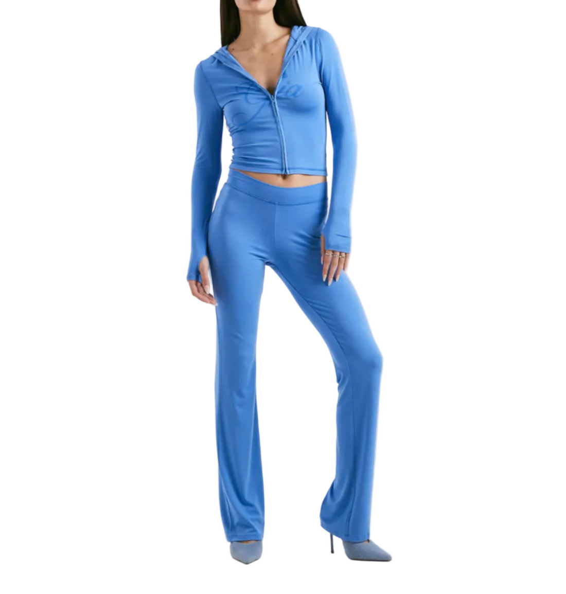 I.AM.GIA Blare logo back print contrast stitch track pant - XS