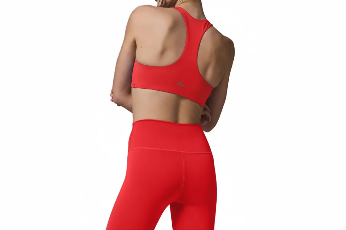Alo Airlift Advantage Racerback Bra - Red Hot Summer - XS