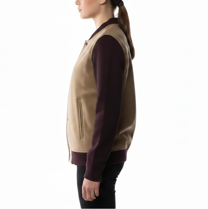 AllSaints Wool Colorblock Pattern Bomber Jacket - 6