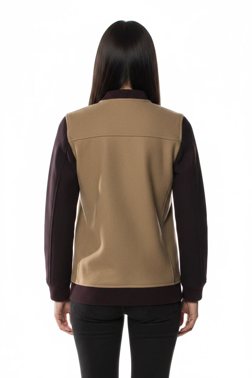 AllSaints Wool Colorblock Pattern Bomber Jacket - 6