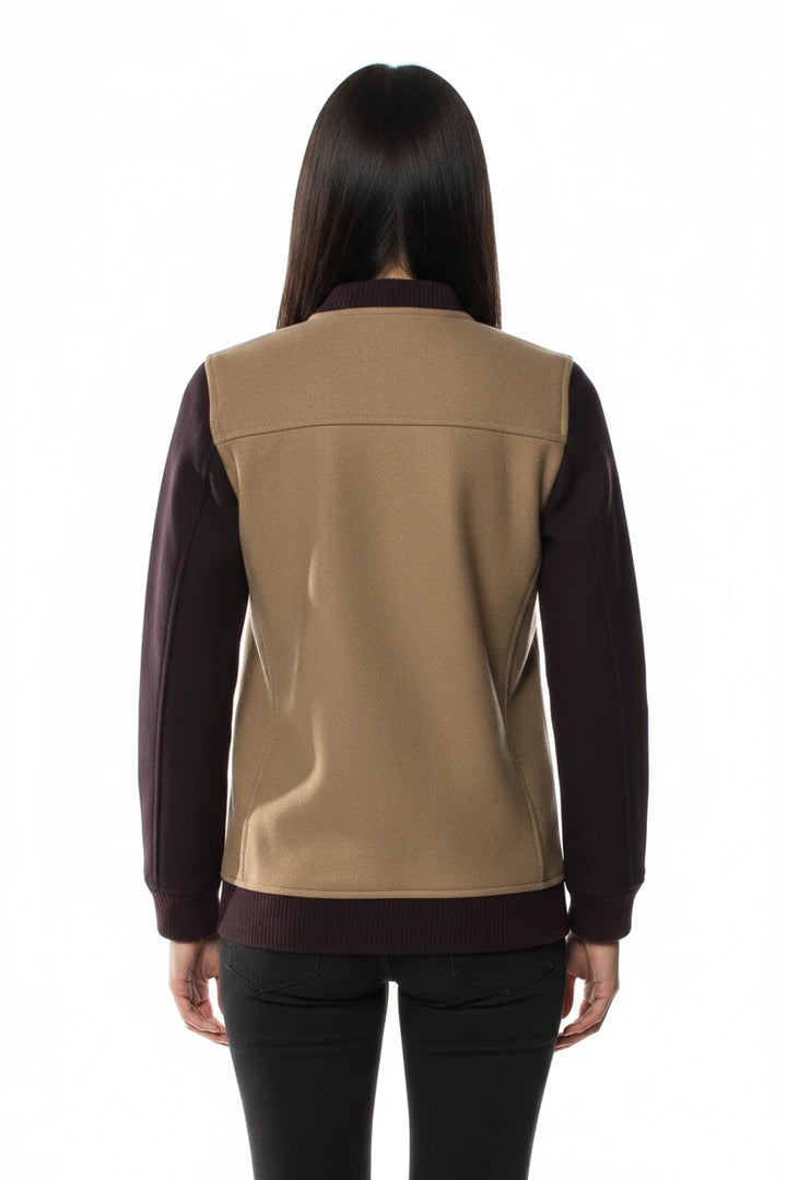 AllSaints Wool Colorblock Pattern Bomber Jacket - 6