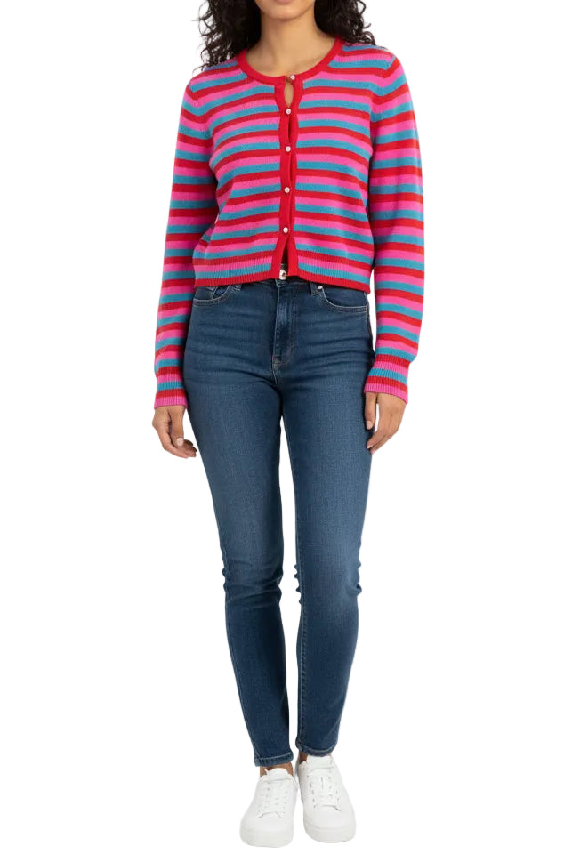 From Future Striped Cardigan - M