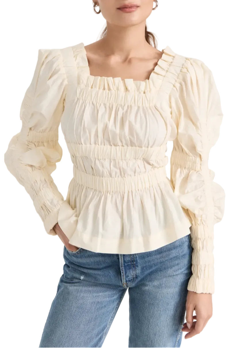 Sea Steph Cotton Long Sleeve Top - L