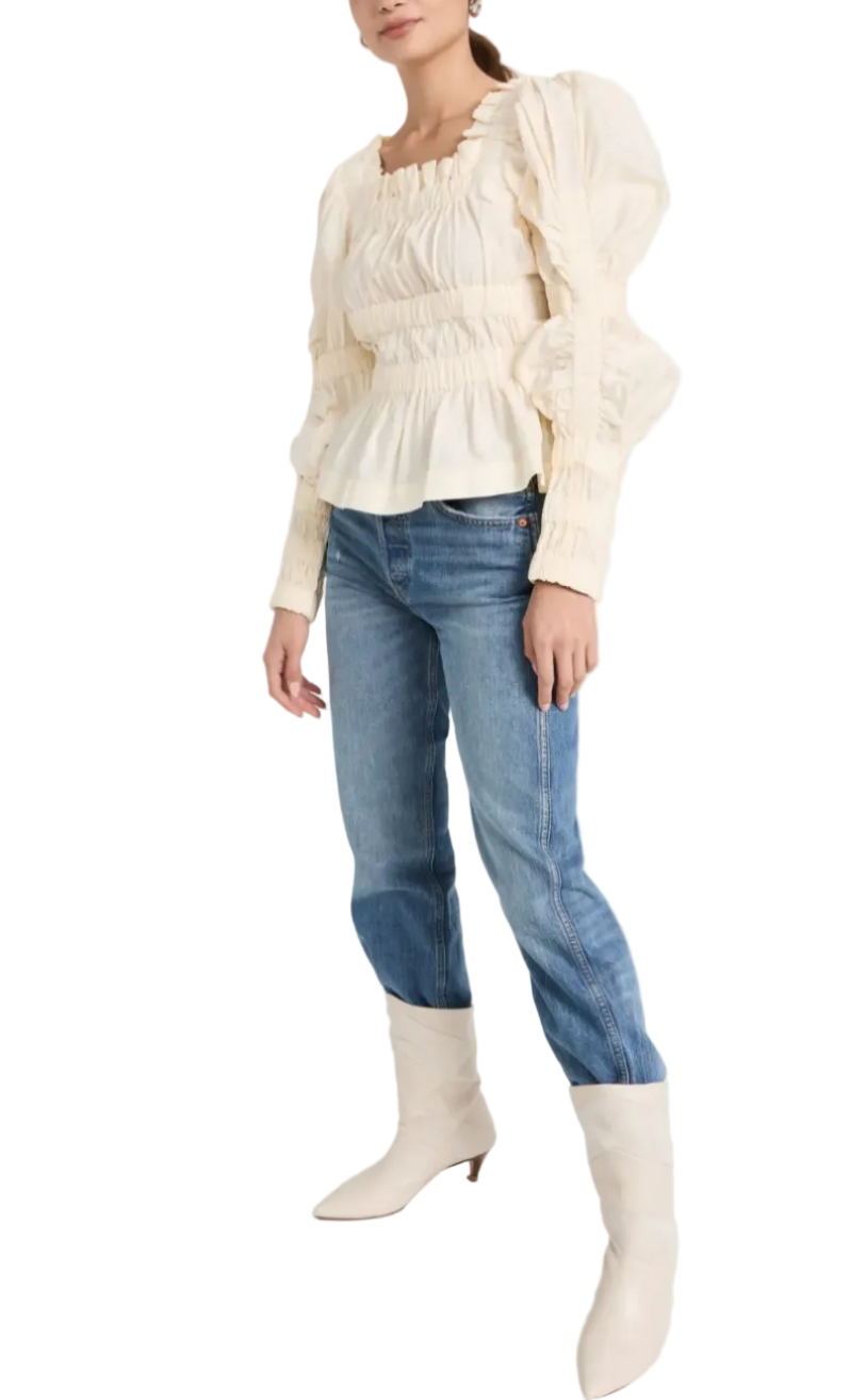 Sea Steph Cotton Long Sleeve Top - L