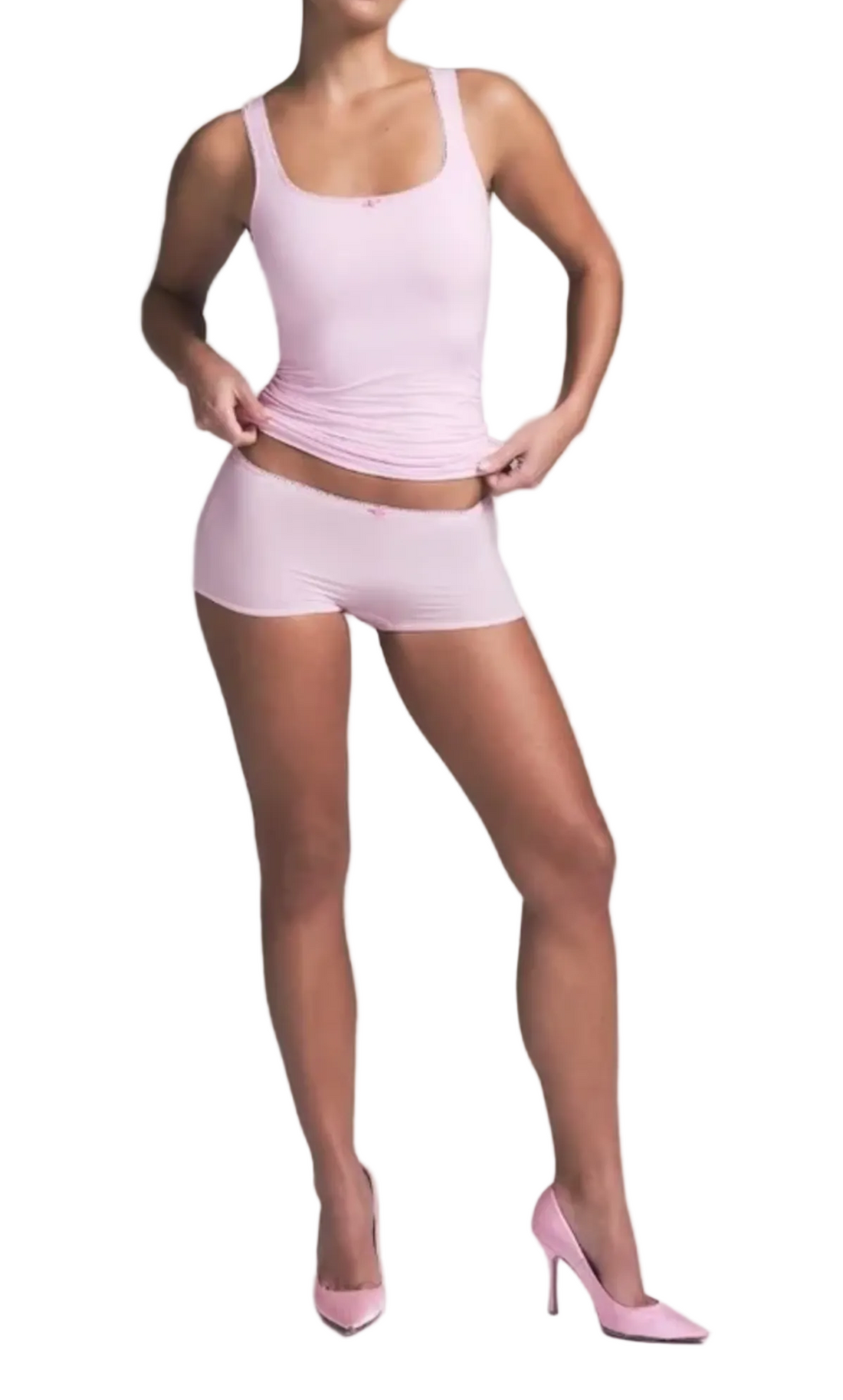 SKIMS Fits Everybody Picot Scoop Neck Tank - XS