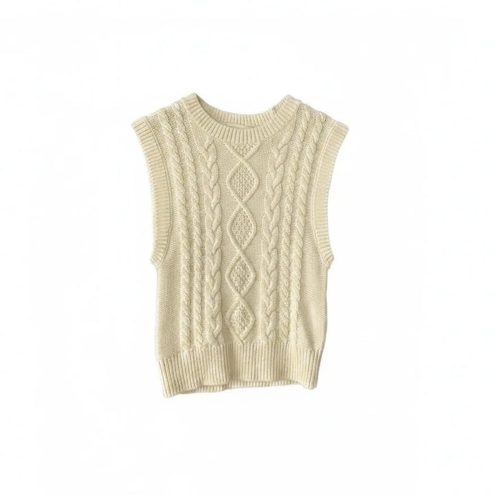 Wilfred Alps Merino Wool Cable Knit Cropped Sweater Vest - XS